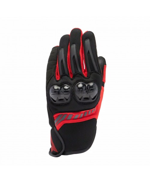Перчатки DAINESE MIG 3 AIR TEX BLACK/RED-LAVA