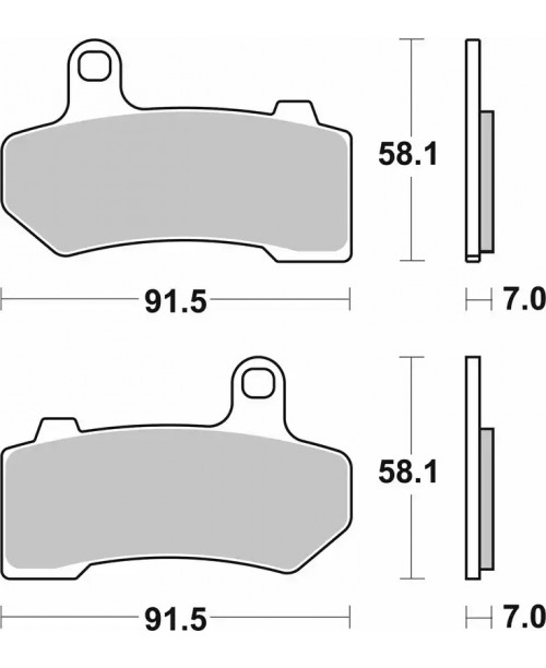 Тормозные колодки SBS 830H.HS синт