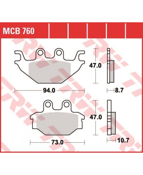 Тормозные колодки TRW MCB760