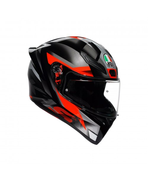 Шлем AGV K1 S E2206 FASTLAP BLACK/GREY/RED
