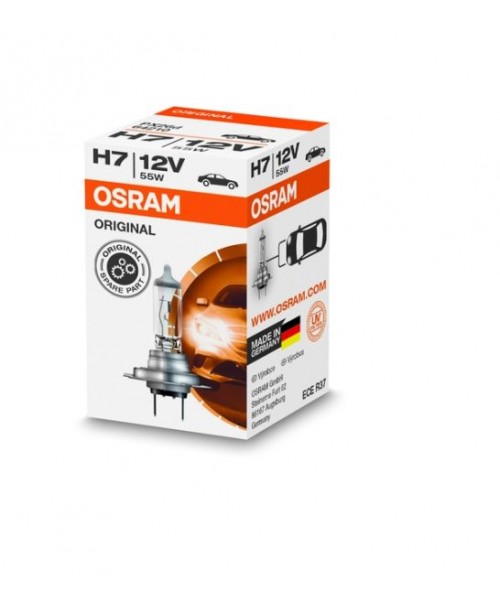 Лампа накаливания OSRAM галоген H7 12 В, 55 Вт, тип гнезда: PX26D