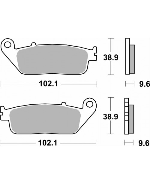 Тормозные колодки SBS 700H.LS синт задние INDIAN