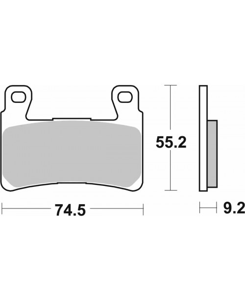 Тормозные колодки SBS 860H.HS синт передние HARLEY DAVIDSON