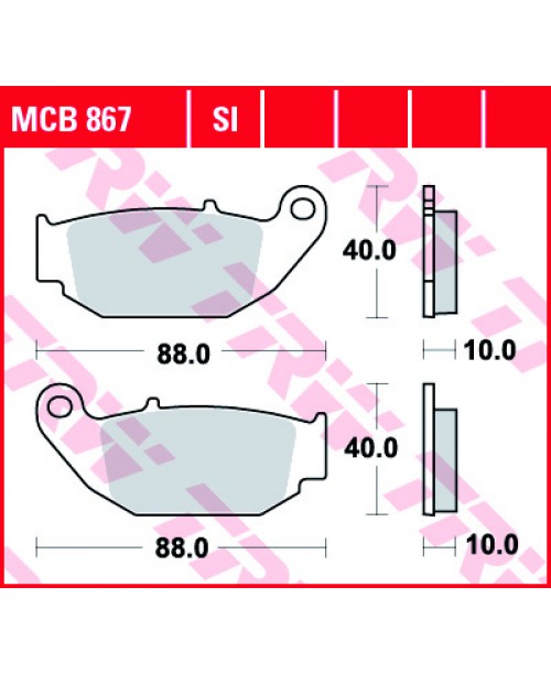 Тормозные колодки TRW MCB867SI HONDA CRF 250 2013-2014
