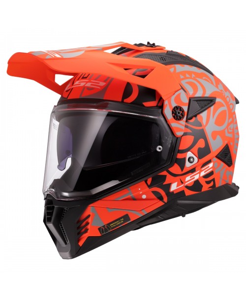 Шлем LS2 PIONEER II RANGI ORANGE MX702