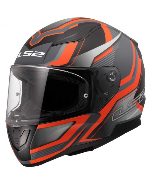 Шлем LS2 RAPID II FLITZ ORANGE GREY FF353