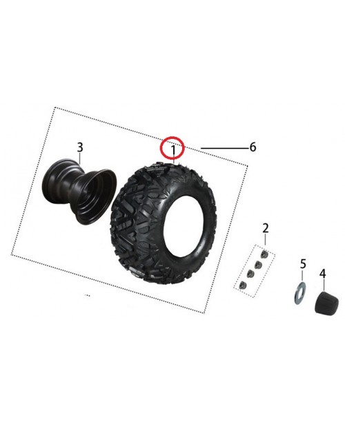 Скат ATV 22х10-10 KAYO AU300 SUNF задний