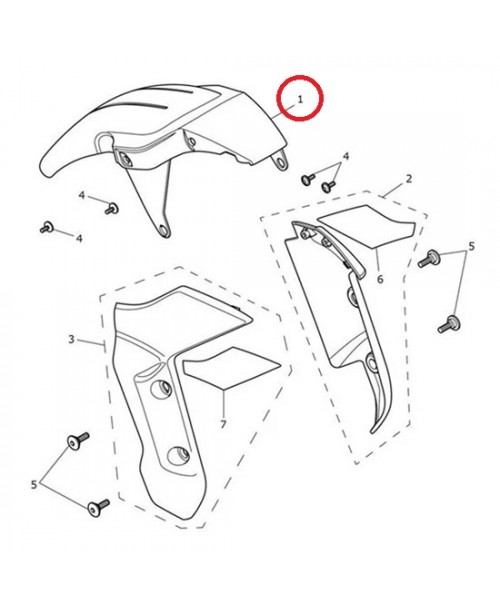 Переднее крыло TRIUMPH Trident 660 T2313121