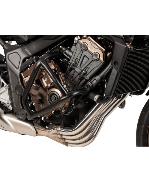 Защитные дуги двигателя HEPCO&BECKER "Solid" черные Honda CB 650 R E-Clutch 2024-> 5029547 00 01