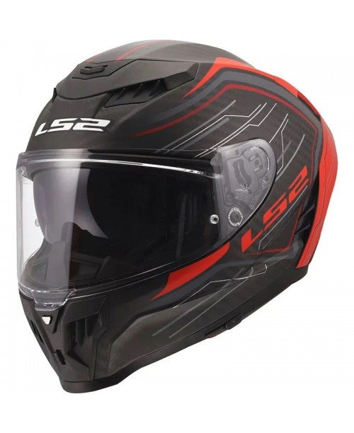 Шлем LS2 DRAGON CARBON 6K SUBIC MATT RED FF807