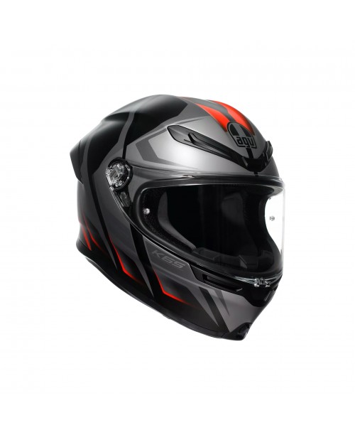 Шлем AGV K6 S E2206 KARVE MATT BLACK/GREY/RED