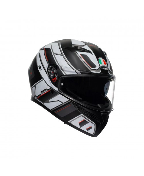 Шлем AGV K3 E2206 RIVIA MATT BLACK/WHITE