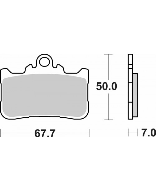 Тормозные колодки SBS 994HS синт передние HONDA CB 125, 500, 750; CBR 500; KAWASAKI 900