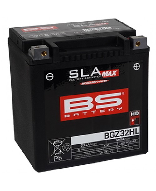 Аккумулятор BGZ32HL MAX SLA BS BATTERY BS-BGZ32HL MAX SLA 33.7 Ah, 500 CCA, -/+