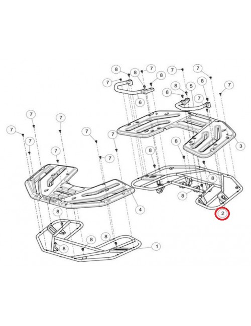 Багажник задний SEGWAY AT5 S/L A10-C014000-FB0-00 Багажник задний SEGWAY AT5 S/L A10-C014000-FB0-00