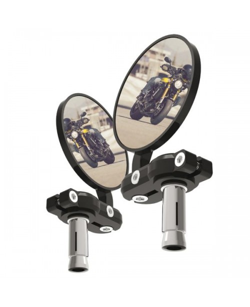 Комплект зеркал в ручки руля 22,2 mm 2 шт черные