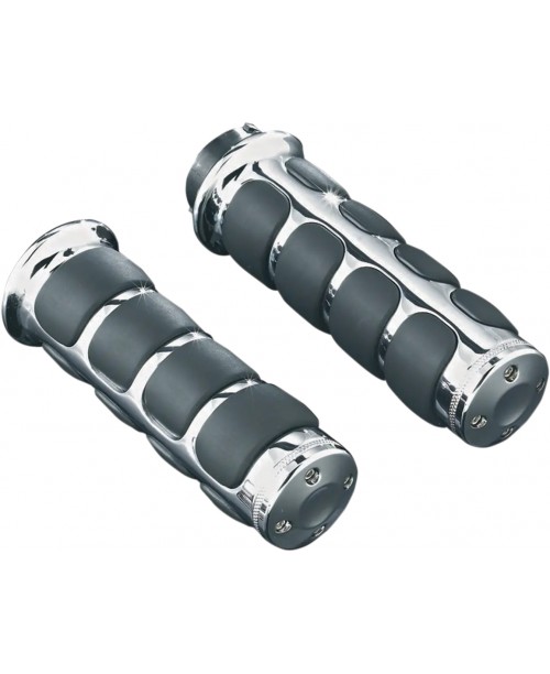 Ручки руля KURYAKYN UNIVERSAL HONDA/SUZUKI CHROME 25,4 mm (1") комплект 2 шт KUR6240