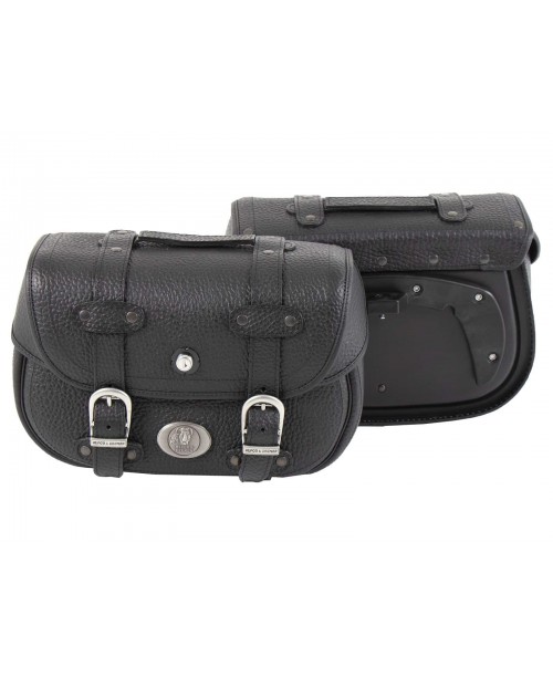 Кофры HEPCO&BECKER Liberty Big leather C-BOW 23 литра черные комплект 2 шт (левый + правый) 620986