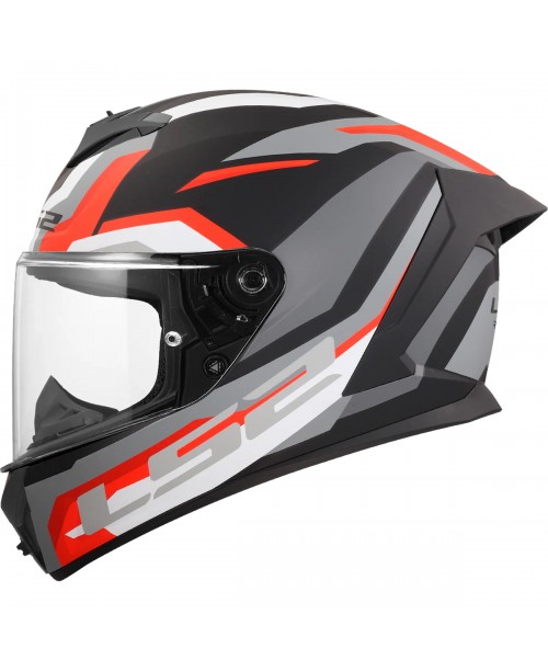 Шлем LS2 RAPID III HYPER BLACK RED FF820