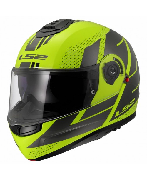 Шлем LS2 STROBE II CODE H-V YELLOW GREY FF908