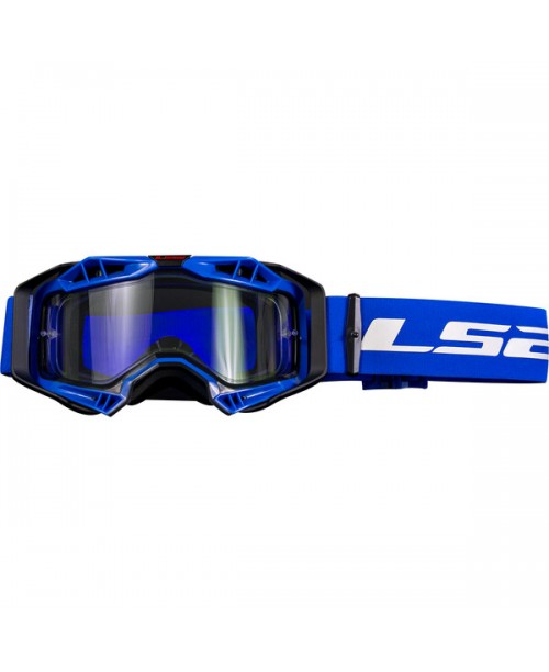 Очки кроссовые LS2 AURA ENDURO BLACK BLUE WITH CLEAR VISOR