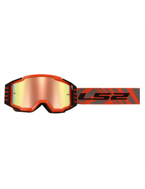 Очки кроссовые LS2 CHARGER PRO H-V ORANGE WITH IRIDIUM VISOR