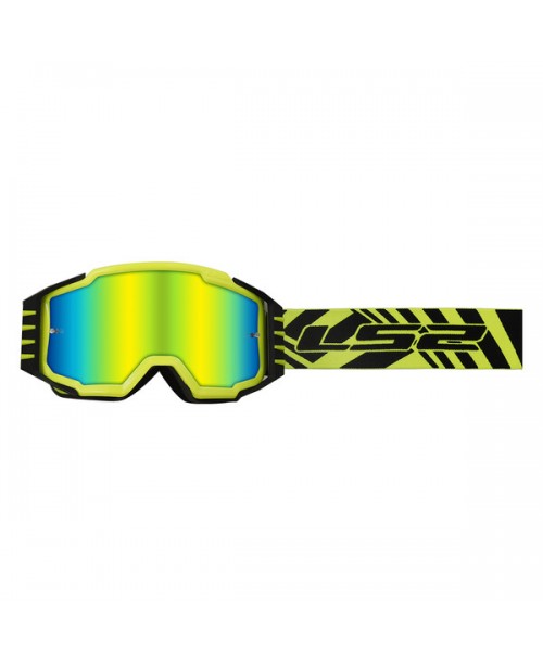 Очки кроссовые LS2 CHARGER PRO H-V YELLOW WITH IRIDIUM VISOR