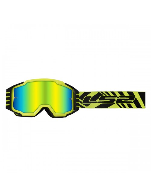 Очки кроссовые LS2 CHARGER PRO H-V YELLOW WITH IRIDIUM VISOR
