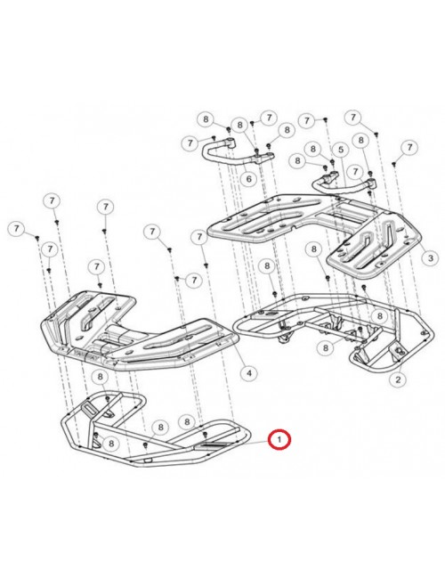 Багажник передний SEGWAY AT5 S/L A10-C019000-FB0-00