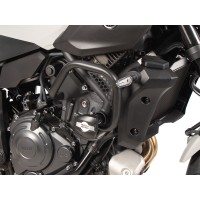 Защитные дуги двигателя HEPCO&BECKER черные YAMAHA MT-07/Y-AMT 2025-> слайдеры в комплекте 5014581 00 01