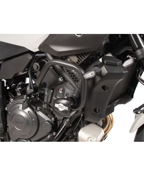 Защитные дуги двигателя HEPCO&BECKER черные YAMAHA MT-07/Y-AMT 2025-> слайдеры в комплекте 5014581 00 01