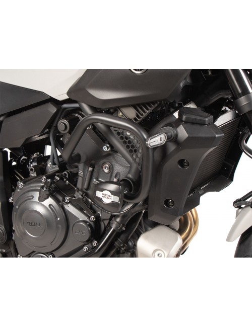 Защитные дуги двигателя HEPCO&BECKER черные YAMAHA MT-07/Y-AMT 2025-> слайдеры в комплекте 5014581 00 01