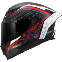 Шлем LS2 DRAGON CARBON 6K SUBIC WHITE BLUE RED FF807