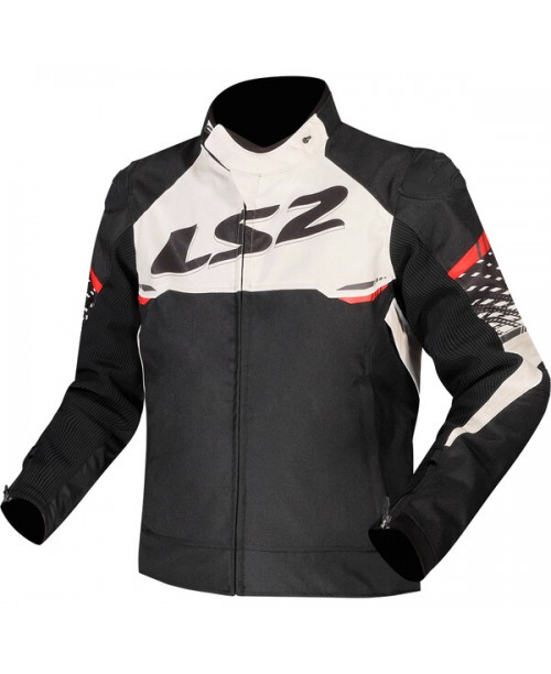 Куртка LS2 APEX BLACK WHITE RED