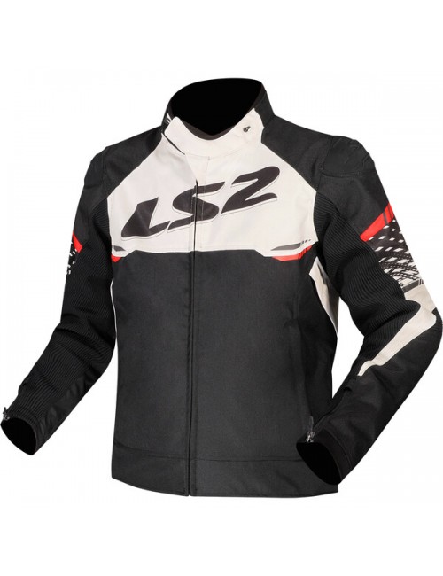 Куртка LS2 APEX BLACK WHITE RED