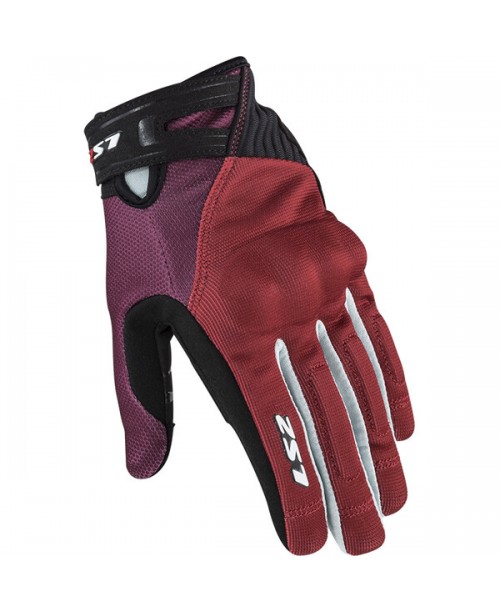 Перчатки женские LS2 DART 2 LADY BLACK RED GREY