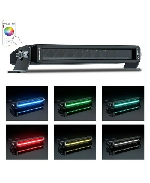 Фара дополнительного света  LED Панель AURORA 6" COMBO RGB DRL APP CONTROL Bluetooth 202 мм комбинированного белого света 30W проводка в комплекте