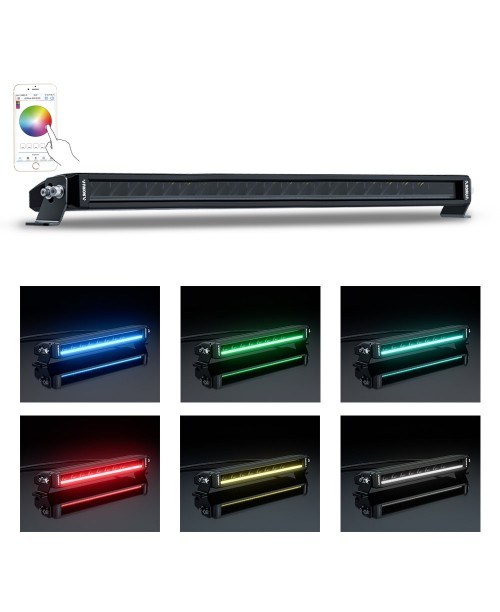 Фара дополнительного света  LED Панель AURORA 10" COMBO RGB DRL APP CONTROL Bluetooth 304 мм комбинированного белого света 50W проводка в комплекте