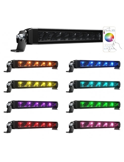 Фара дополнительного света  LED Панель AURORA 6" RGB APP CONTROL Bluetooth 202 мм 6 Osram 5W led 30W