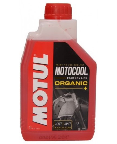 Антифриз MOTUL ORGANIC + FACTORY LINE t -35°C +136°C 1L