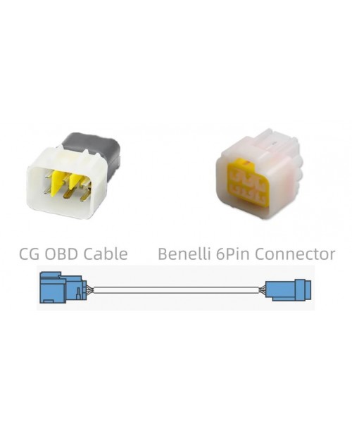 Кабель адаптер CHIGEE 6PIN CG OBD Wireless для мотоциклов с ECU DELPHI