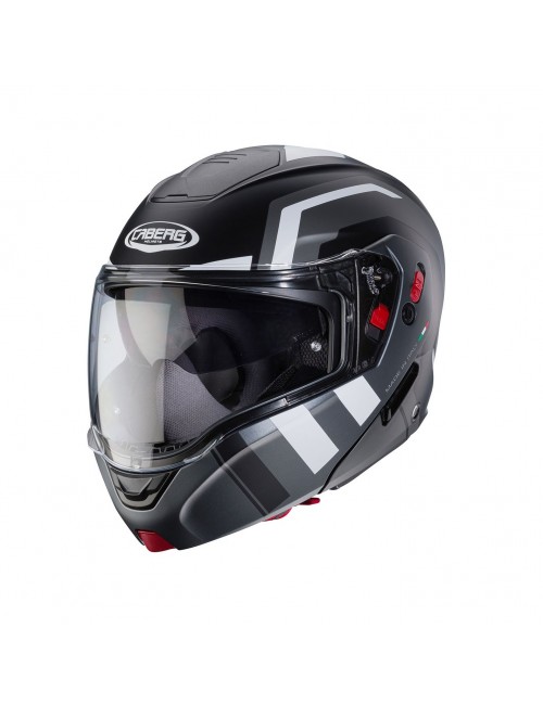 Шлем CABERG HORUS X ROAD Matt Black/Gun Metal/White