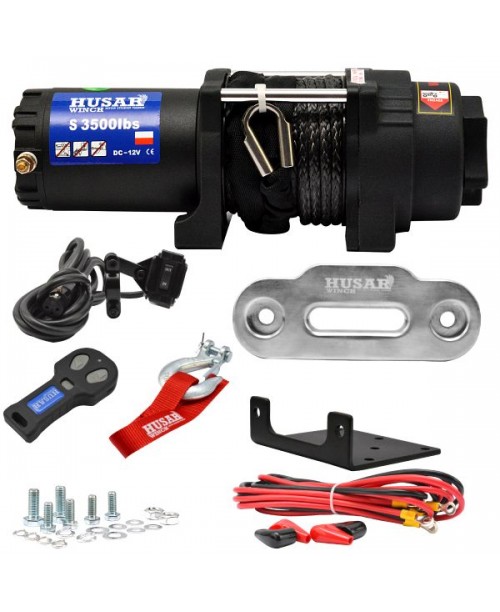 Лебедка HUSAR Winch BSTS3500LBS-S - синтетический трос 12 м