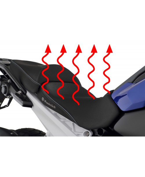 Сиденье водителя WUNDERLICH AKTIVKOMFORT Smart Plug & Play BMW R1300GS с подогревом стандартное черное