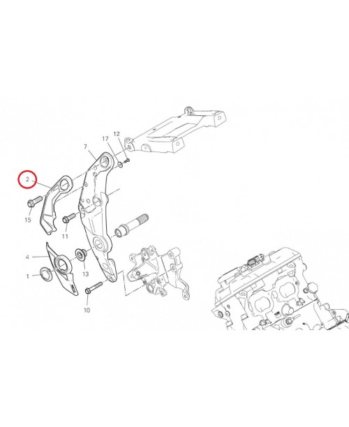 Кожух теплозащитный верхний DUCATI MULTISTRADA V4 Pikes Peak 2023 4601H623A