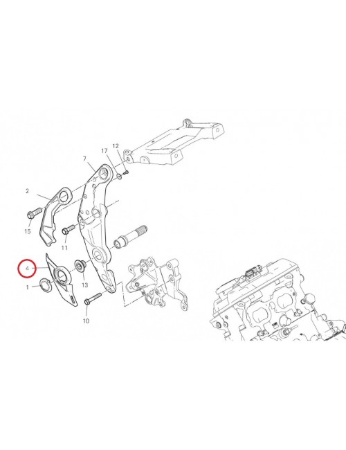 Кожух теплозащитный нижний DUCATI MULTISTRADA V4/V4 S 2021 4601H722A Кожух теплозащитный нижний DUCATI MULTISTRADA V4/V4 S 2021 4601H722A