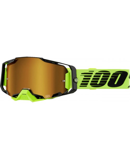 Очки кроссовые 100% ARMEGA NEON MIRROR GOLD