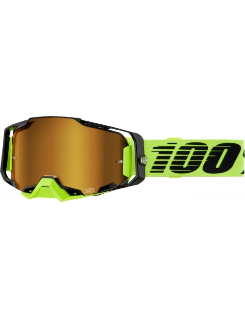 Очки кроссовые 100% ARMEGA NEON MIRROR GOLD Очки кроссовые 100% ARMEGA NEON MIRROR GOLD