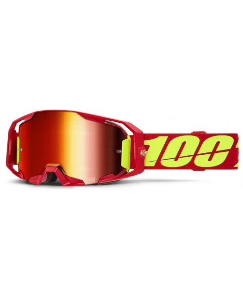 Очки кроссовые 100% ARMATIC RED MIRROR RED