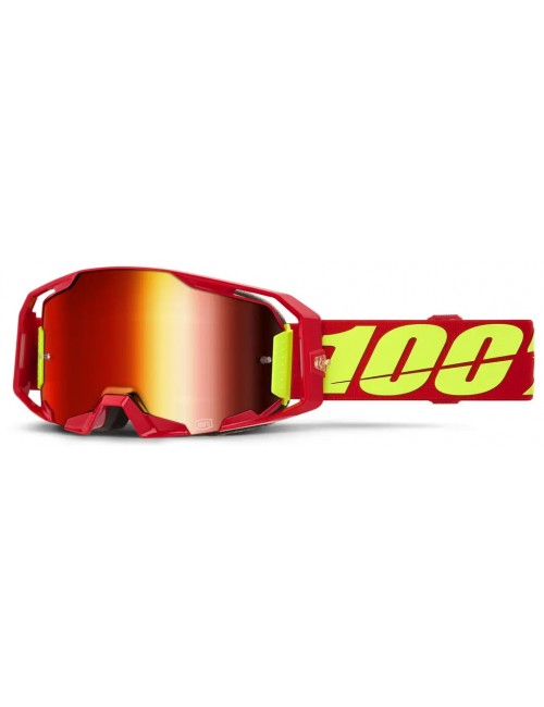 Очки кроссовые 100% ARMATIC RED MIRROR RED Очки кроссовые 100% ARMATIC RED MIRROR RED